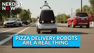 The Autonomous Pizza Delivery Robots Have Arrived! (Nerdist Now)
