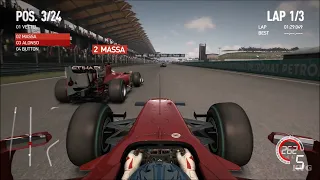 F1 2010 - Sepang International Circuit - Kuala Lumpur (Malaysian Grand Prix) - Gameplay