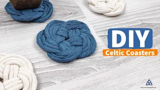 DIY Macrame Celtic Coaster | 1 Cord Only