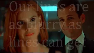 Donna and Harvey 7x11[our lines are as blurry as lines can get]