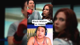 Black Widow vs. Happy - Iron Man 2 - Black Belt Reacts