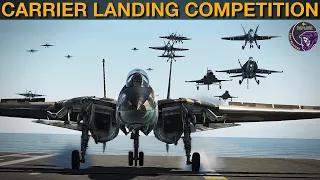 EXTREME Carrier Landing Skill Competition - April 2024 | DCS WORLD