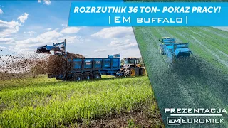 Rozrzutnik Obornika EUROMILK BUFFALO 36 ton  | Stworzony dla najbardziej wymagających  | RX3690HD+