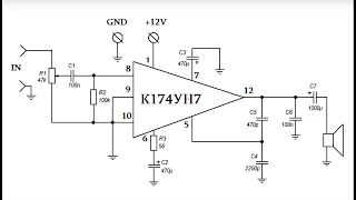 усилитель звука на микросхеме К174УН7