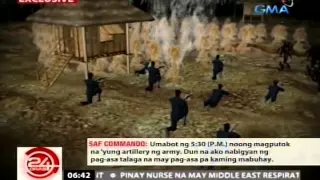 24 Oras: Nakaligtas na SAF Commando, ikinuwento ang paraan ng pag-atake ng mga kalaban