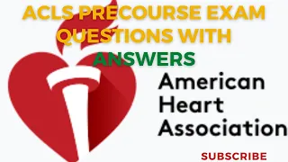 2024 ACLS Precourse Questions With Answers!