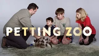 HiHo Petting Zoo - Kids Meet a Juliana Pig, a Mara, and a Wallaby! | Kids Meet | HiHo Kids