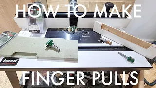 Easy Finger Pull Door/Drawer Handles With A Router Table | Which Cutter Should I Use?  | Vid#117