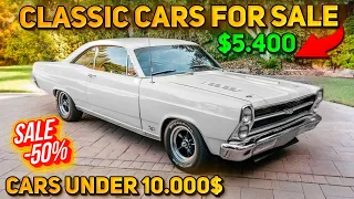 20 Impressive Classic Cars Under $10,000 Available on Craigslist Marketplace! Cheap Classic Cars!