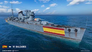 WORLD OF WARSHIPS en Español//Crucero Español//Baleares...//Opinion y Gameplay...