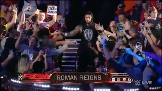 WWE RAW 11/16/15 Roman Reigns vs. Cesaro - WWE Raw Nov, 16 2015