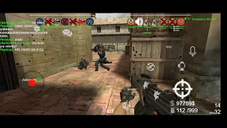 Gameplay do jogo Brutal Strike(CSGO MOBILE) no mapa DE_MIRAGE, só BR no servidor