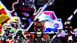 {ALL STARS} lyrics español|||fnf Mario madness v2|||a mad world without you|||Ultra m