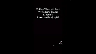 Friday The 13th Part 7 The New Blood (Jason’s Resurrection) 1988