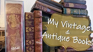 My Antique & Vintage Book Collection | 1850s-1970s!!