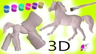 DIY 3D Paint by Number Breyer Resin Horse Do It Yourself Painting Kit Video