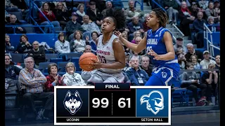 UConn Women's Basketball Highlights v. Seton Hall 12/08/2018