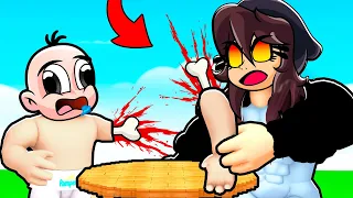 ¡BEBÉ NOOB vs BEBÉ NOOBSI en el SIMULADOR DE VENCIDAS ! 💪🏆con BEBE NOOBSI en ROBLOX