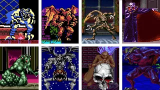 All Main Classic Castlevania Bosses - No Hit (I, II, III, IV, Bloodlines, Dracula X, Rondo of Blood)