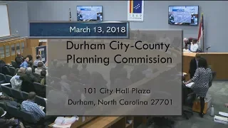 Durham Planning Commission Mar 13, 2018 (1 of 2)