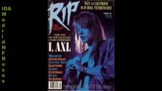 Axl Rose "RIP Magazine 1992" Interview part 1/3 (Success, One in a million, gettin ready for a show)