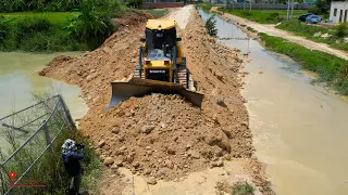 The Best Ultimate Project Building New Road High Speed Job Heavy Dozer Skill Cutting Soils In Water