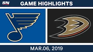 NHL Highlights | Blues vs. Ducks – Mar 6, 2019