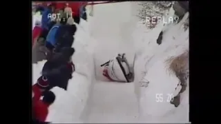 Bobsled crash video