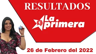 Loteria La Primera Sábado 26 de Febrero del 2022