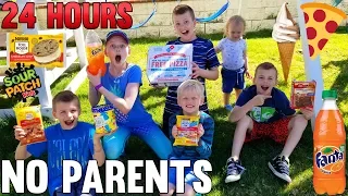 24 Hours with 6 Kids and NO PARENTS!!