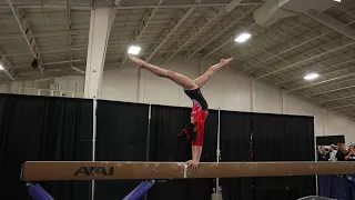 Ariyah Franco Beam California Classic 2023 Wildfire Gymnast Level 7