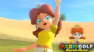 Mario Golf Super Rush Daisy vs Wario at Balmy Dunes