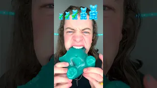 Small, Big, Giant Blue Gummy Bear!? 🤤