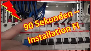 #11 - Installation FI Schutzschalter - 90 Sekunden - Nennstrom, Differenzstrom, Anschluss
