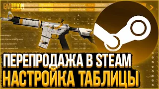 Перепродажа в Steam | Как настроить таблицу для трейда, трейд кс го