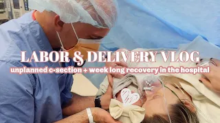 LABOR & DELIVERY VLOG | nothing went as planned... *induction + c-section*