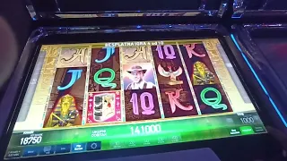 Book of Ra BIG WIN 186000, HUGE BET 1000, CASINO, ADMIRAL