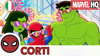 Marvel Superhero Adventures | Spidey & She-Hulk distruggono castelli di sabbia! | Marvel HQ Italia