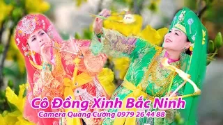 Cô đồng xinh đẹp bắc ninh ngọc anh loan giá tiệc thánh mẫu tại đền đồng bằng