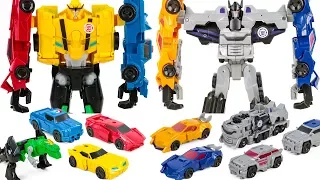 Robot In Disguise CombinerForce Team Ultra Bee VS Team Menasor Car&Truck Transformation