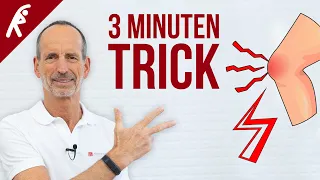 Der 3-Minuten-Trick gegen Knieschmerzen. ✅ So schnell kannst du sie loswerden