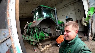 Ремонт задней полуоси на тракторе John Deere 8330/Снятие, разборка, сборка, установка!!!