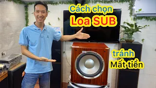 Cách chọn loa sub điện hát karaoke gia đình tránh mất tiền oan