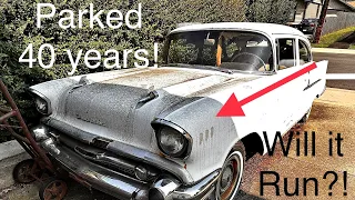 1957 Chevy Parked 40 years! will it run?!?