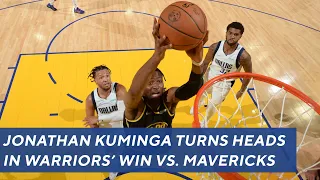 Jonathan Kuminga throws down monster dunk in Warriors' win vs. Mavericks | NBC Sports BA