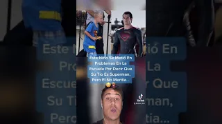 Este Niño Se Metió En Problemas Por Decir Que Su Tío Es Superman, Pero Él No Mentía... #shorts