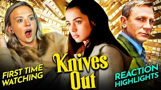 KNIVES OUT (2019) Movie Reaction w/Amelia FIRST TIME WATCHING