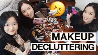 MAKEUP DECLUTTER l SHES KEEPING EVERYTHING 😱