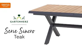 Dein Gartenherz: Sincro Ausziehtisch Teak