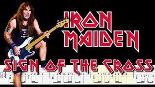 Iron Maiden - Sign of the Cross (🔴Bass Tabs - Notation) By @ChamisBass  #chamisbass